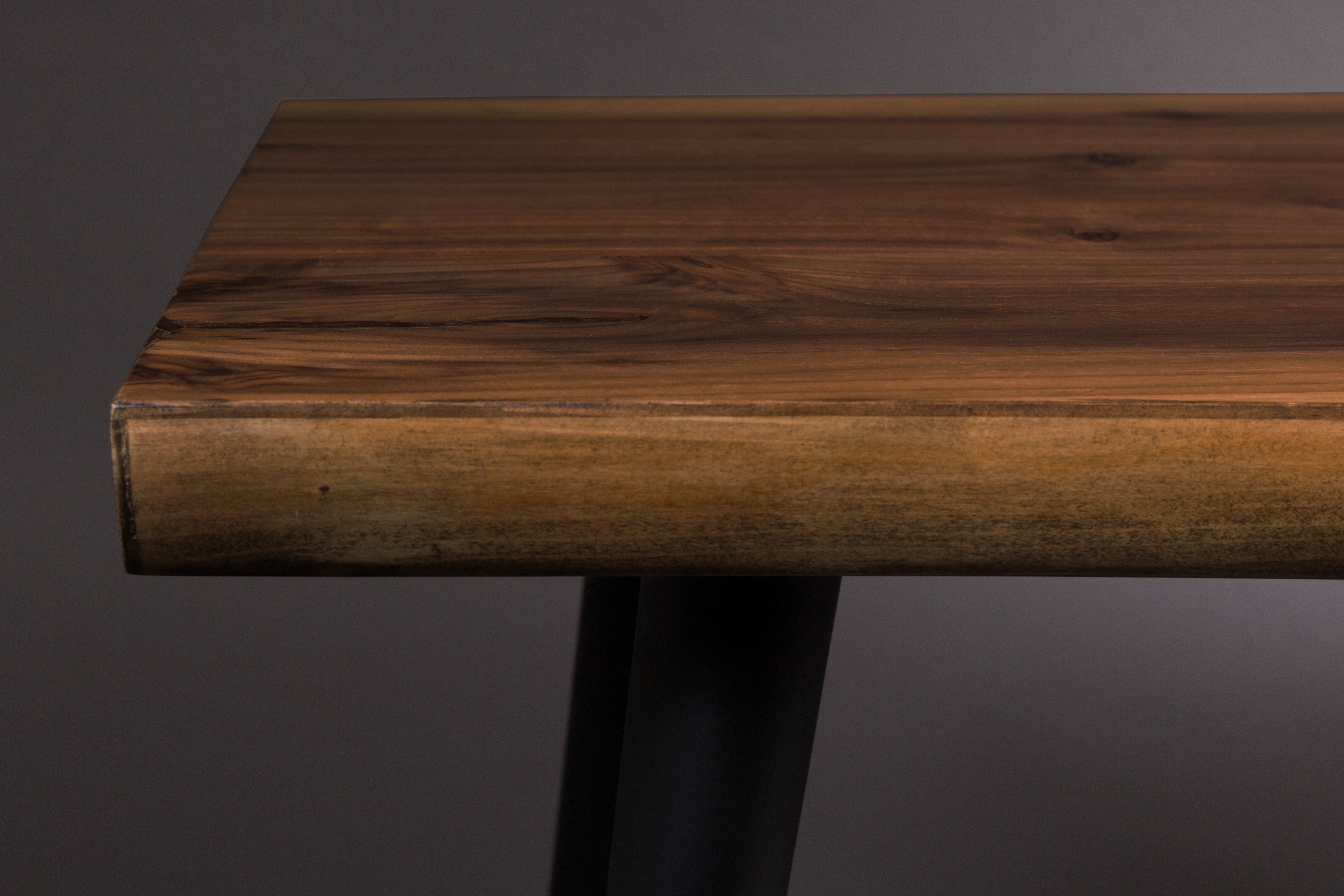 Dutchbone Alagon Walnut Brown Wood Dining Bench 120cm
